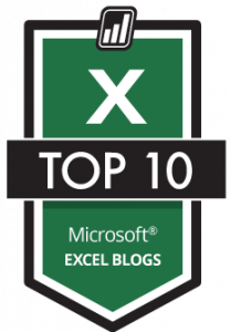 Top 10-listen over Excel-blogs