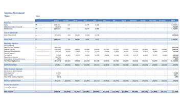 Gp008 Professional Income Statement Budget And Variance