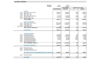Nav104 Professional Income Statement With Prior Period