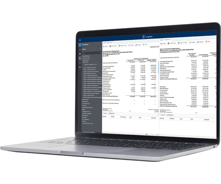 Longview Tax Corporate Tax Software & Dashboard Reporting