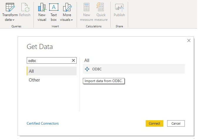Connect Google BigQuery to Power BI - Connect to Data