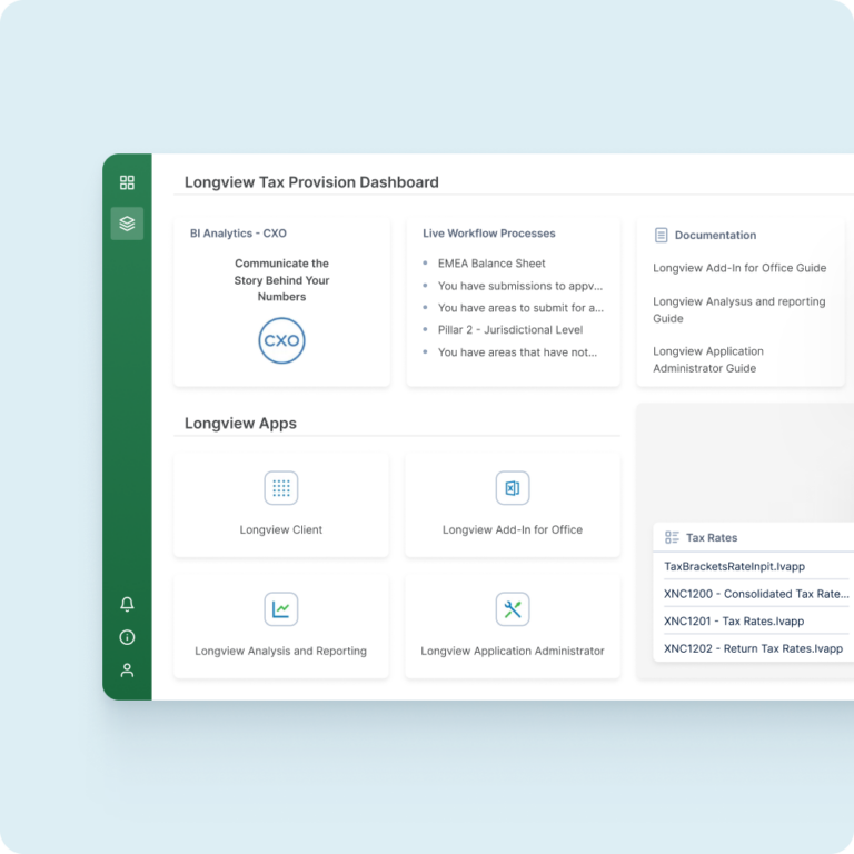 Longview Tax Corporate Tax Software & Dashboard Reporting insightsoftware