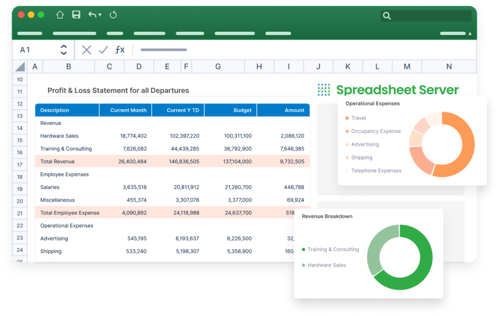 Spreadsheet Server Competitor Comparison insightsoftware
