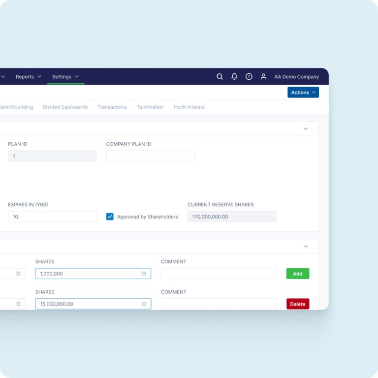 EQUITY MANAGEMENT SOFTWARE ONE PLATFORM UNLIMITED POTENTIAL visual data 6